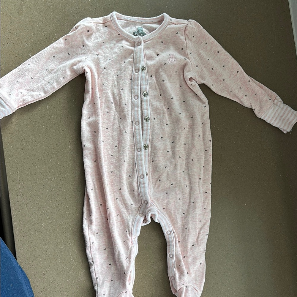 Gap Pink heart baby pajama